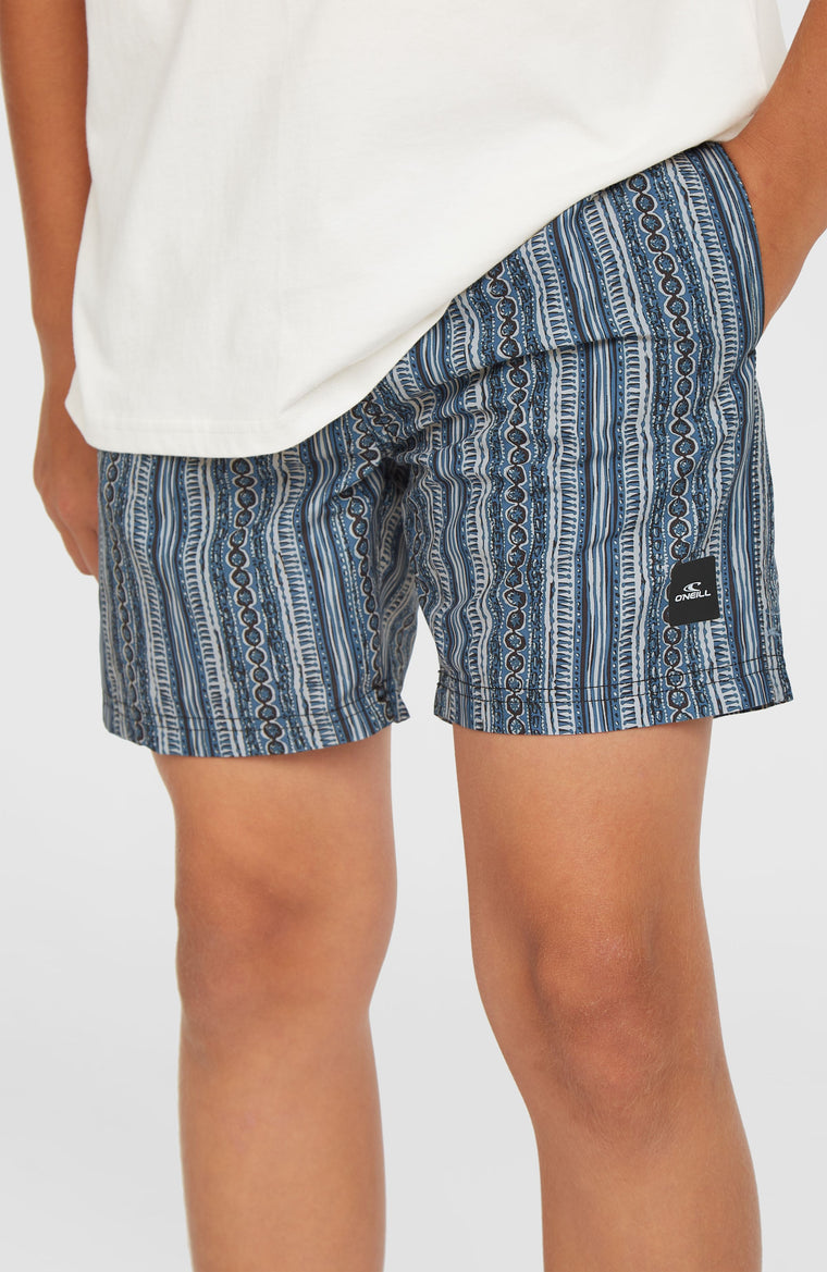 Cali 14'' Badehose | Blue Pressed Lines Cali 14'' Badehose | Blue Pressed Lines