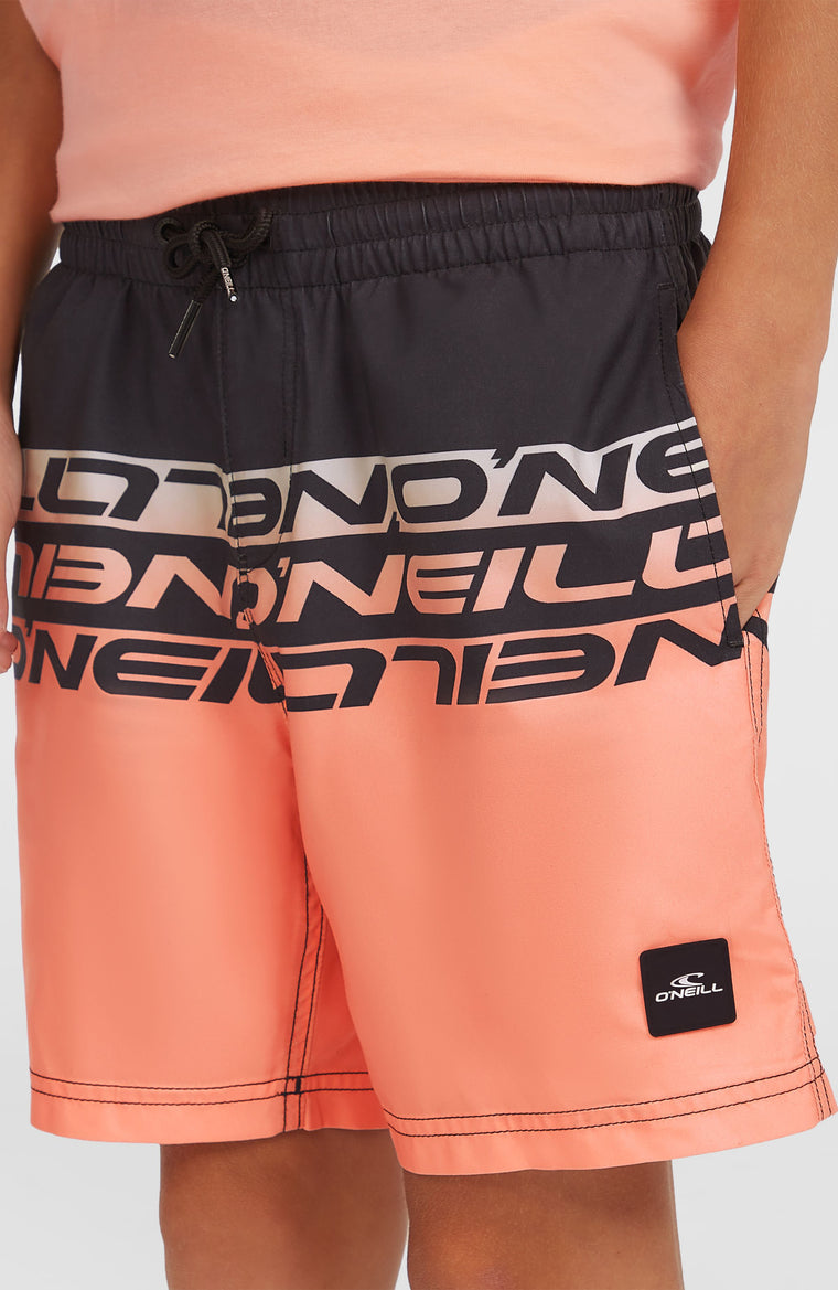 Cali Stripe 14'' Badehose | Coral Upside Down Cali Stripe 14'' Badehose | Coral Upside Down