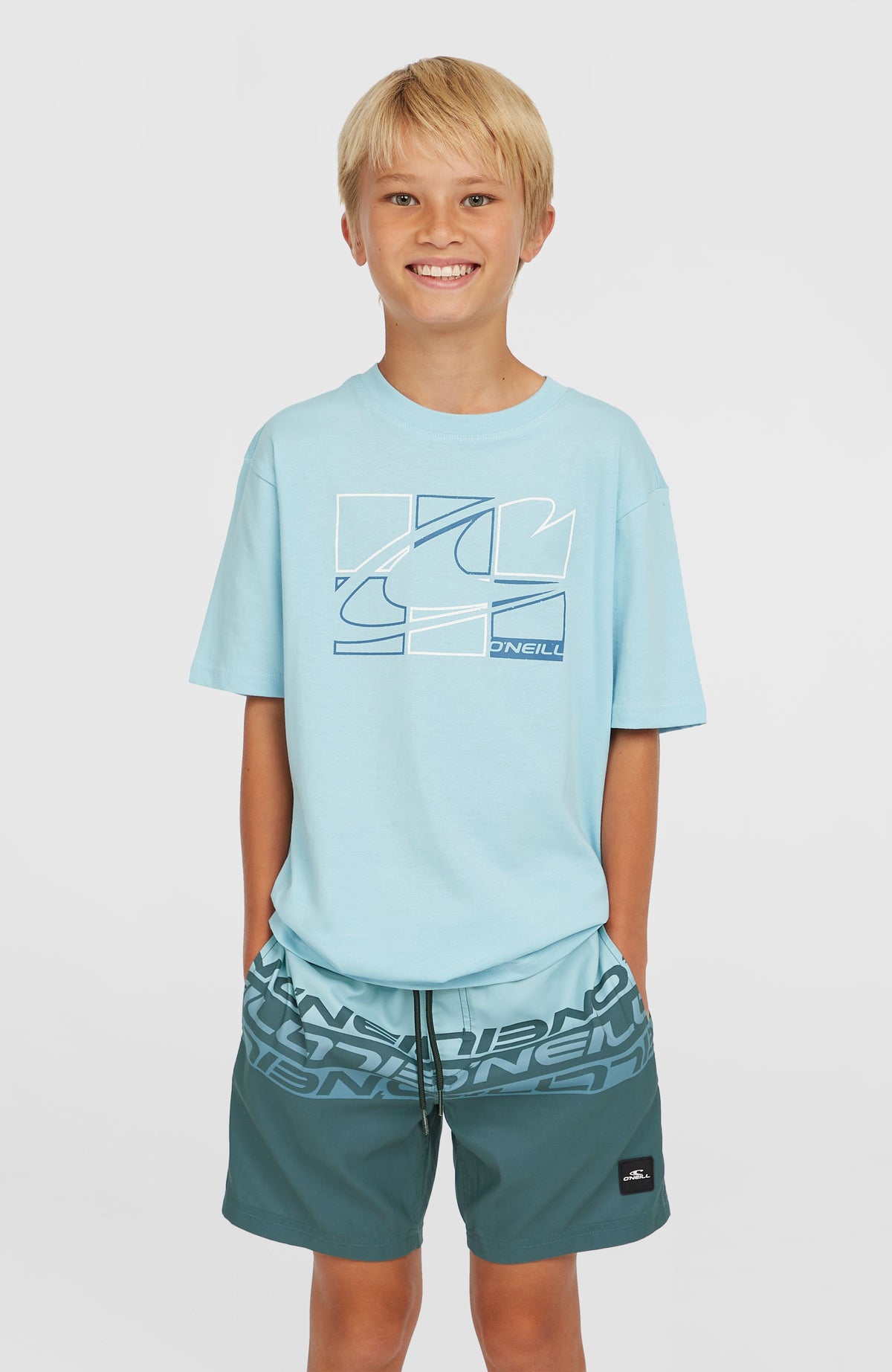 Cali Stripe 14'' Badehose | Blue Upside Down