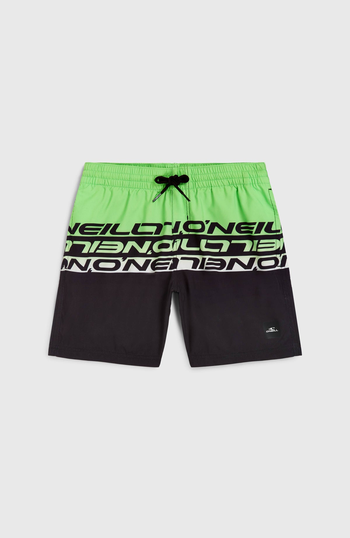 Cali Stripe 14'' Badehose | Green Upside Down