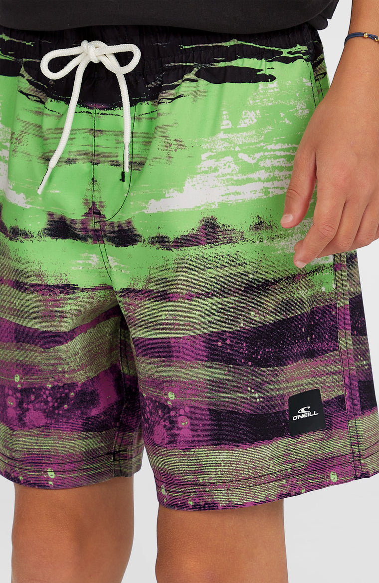 Cali Gradient 14'' Badehose | Black Melted Stripe Boys Cali Gradient 14'' Badehose | Black Melted Stripe Boys