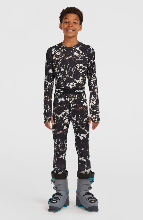 Baselayer-Set | Black/Beige Quarry