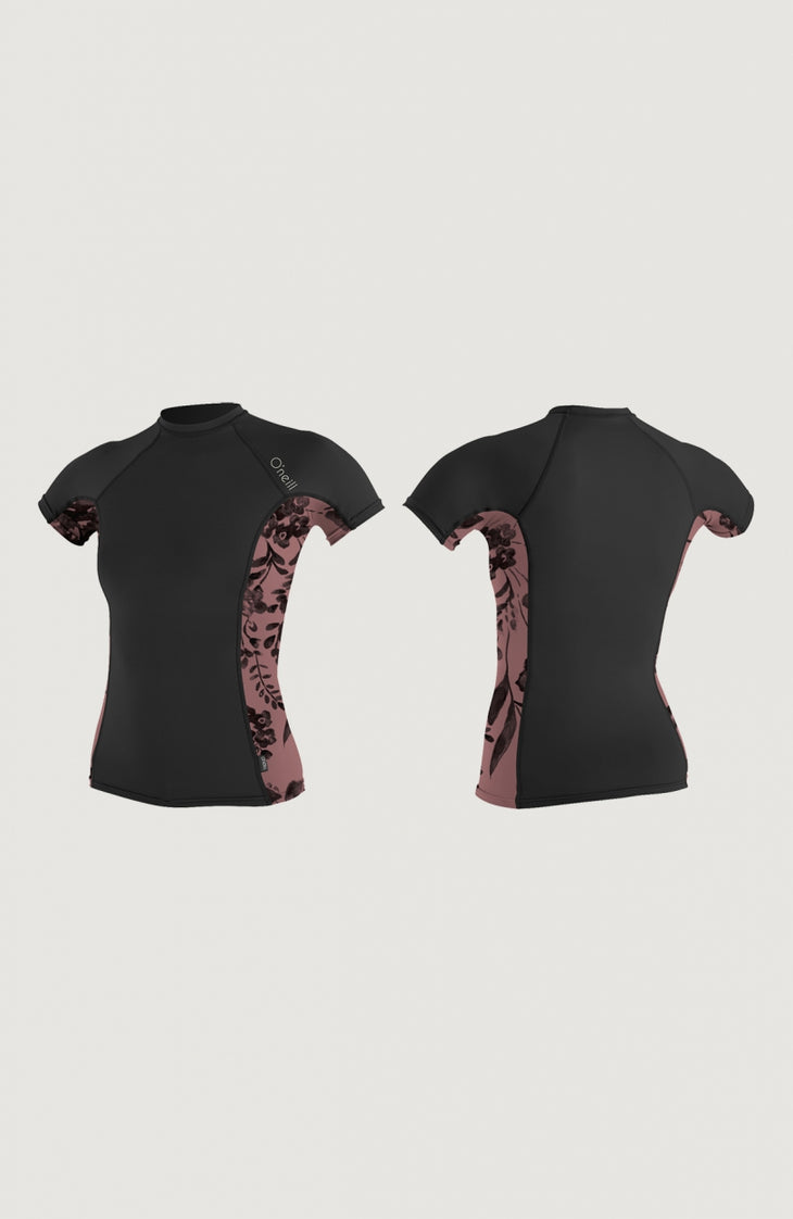 Skins Side Print Short Sleeve Crew | Black