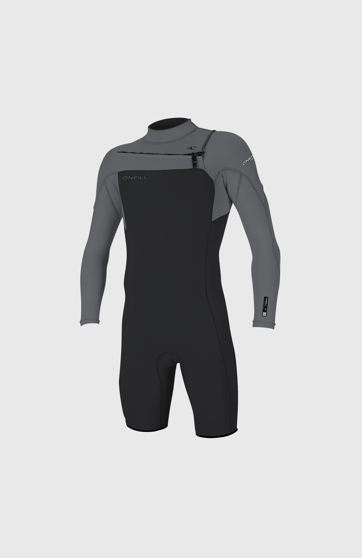 Hammer 2mm Chest Zip Long Sleeve Spring Wetsuit | TEMPEREDSTEEL/SMOKE/SMOKE