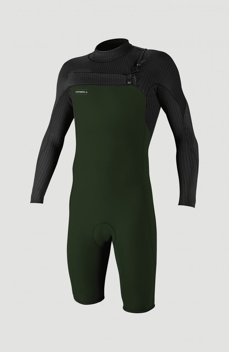 Hyperfreak 2mm Chest Zip Long Sleeve Spring Wetsuit | Dark Green Hyperfreak 2mm Chest Zip Long Sleeve Spring Wetsuit | Dark Green