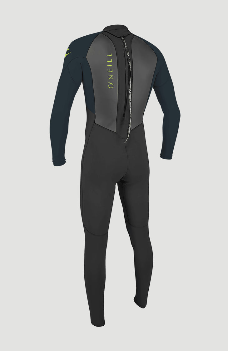 Reactor-2 3/2mm Back Zip Full Wetsuit | BLK/SLATE