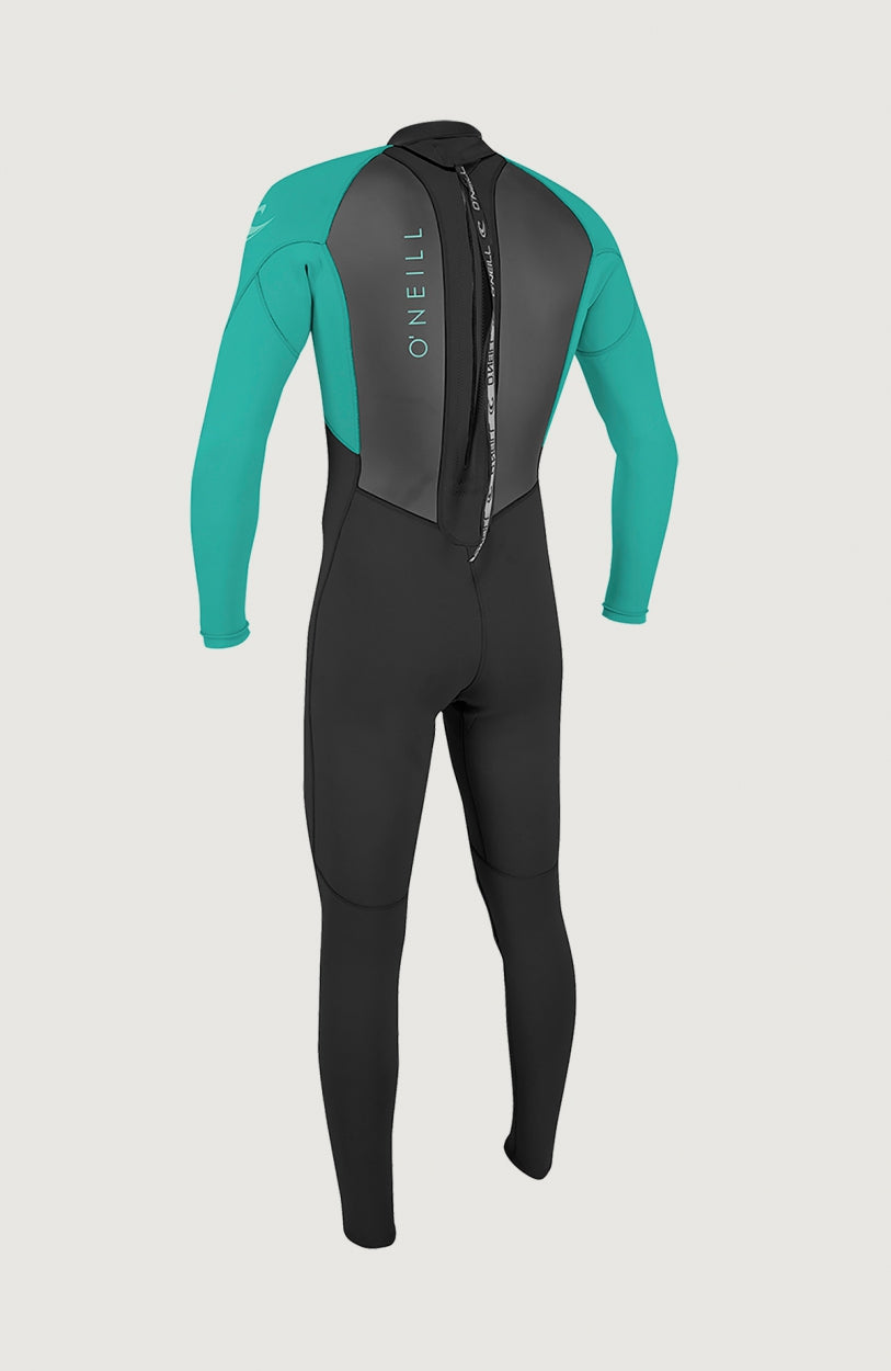 Reactor-2 3/2mm Back Zip Full Wetsuit | BLK/LTAQUA