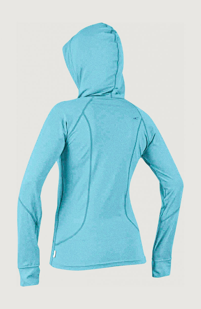 Hybrid Long Sleeve Zip UV Hoodie | Blue