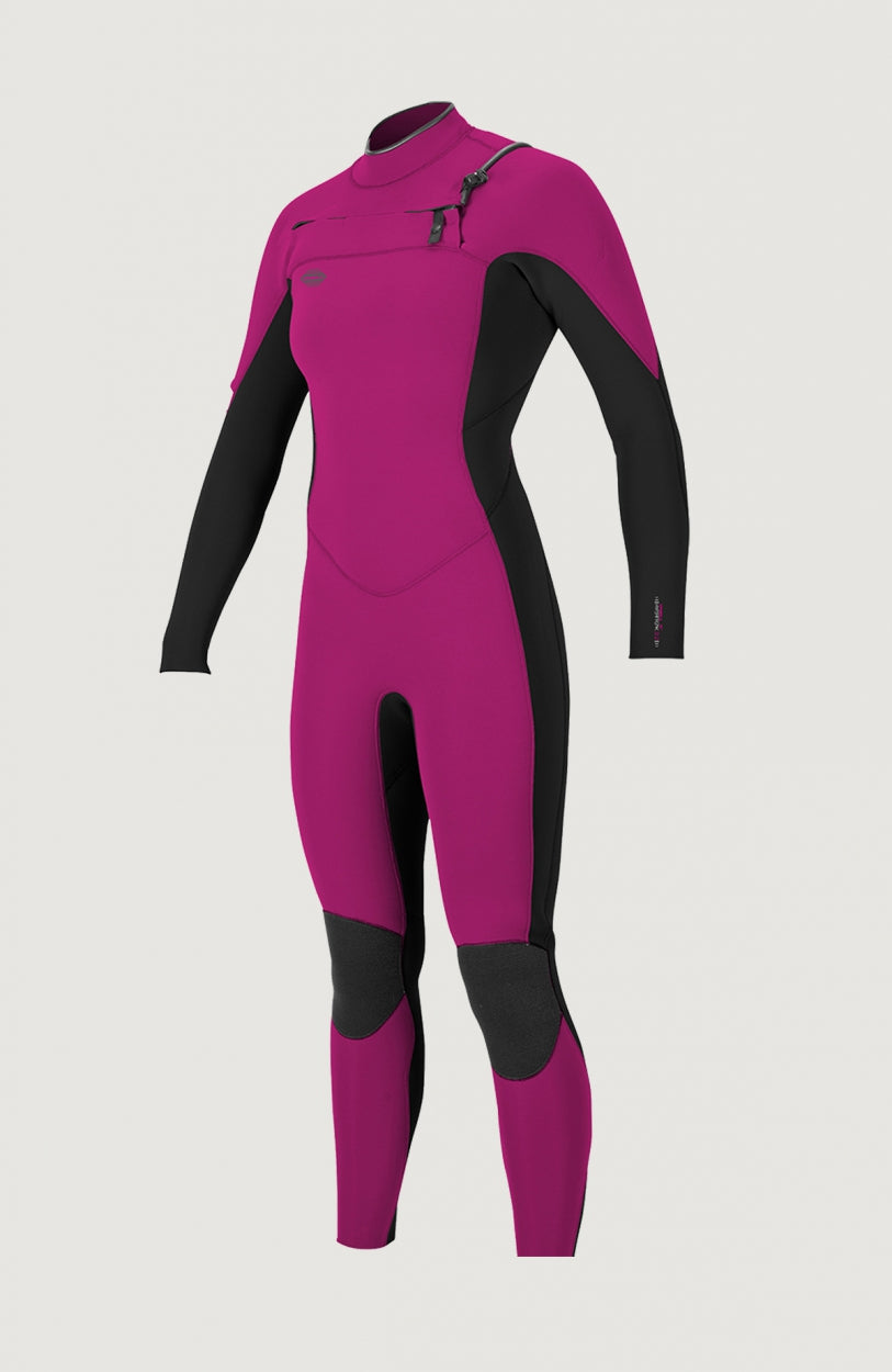 Hyperfreak 3/2mm Chest Zip Full Wetsuit | Dark Pink