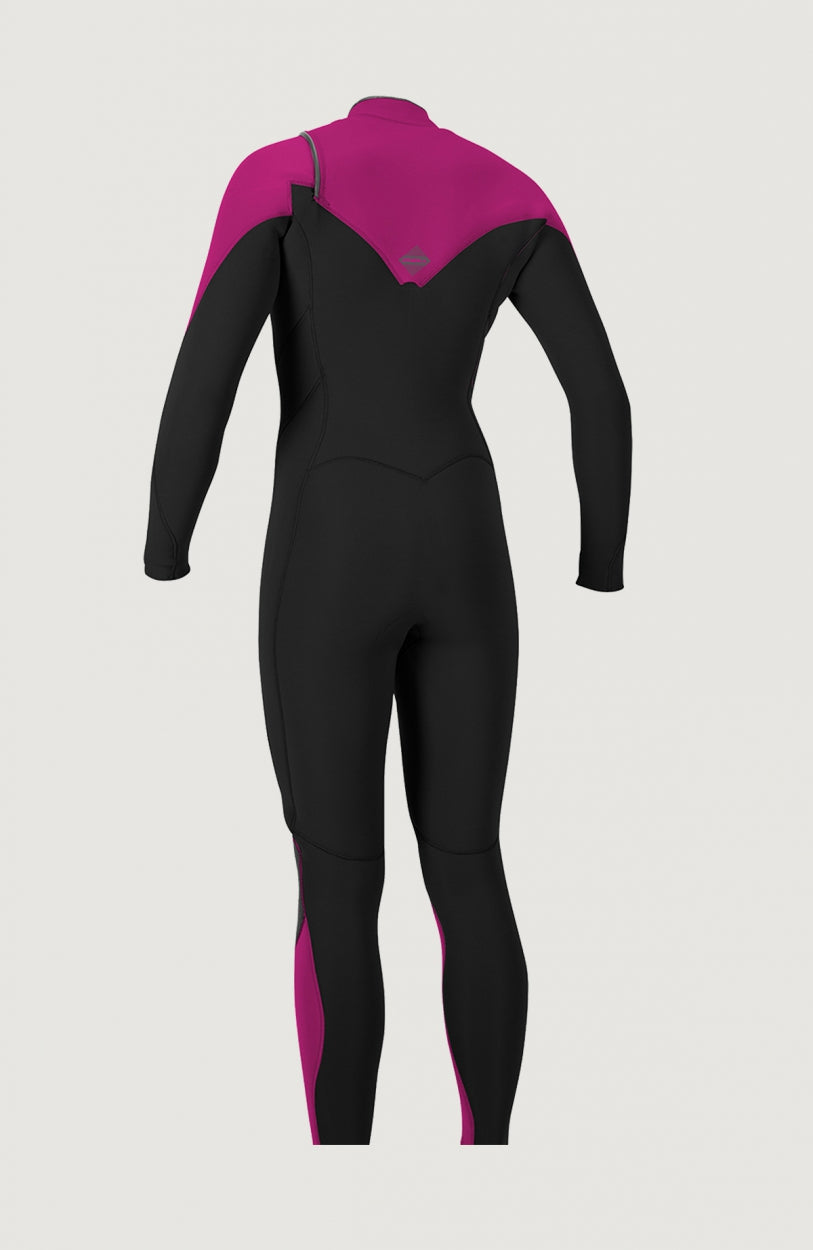 Hyperfreak 3/2mm Chest Zip Full Wetsuit | Dark Pink