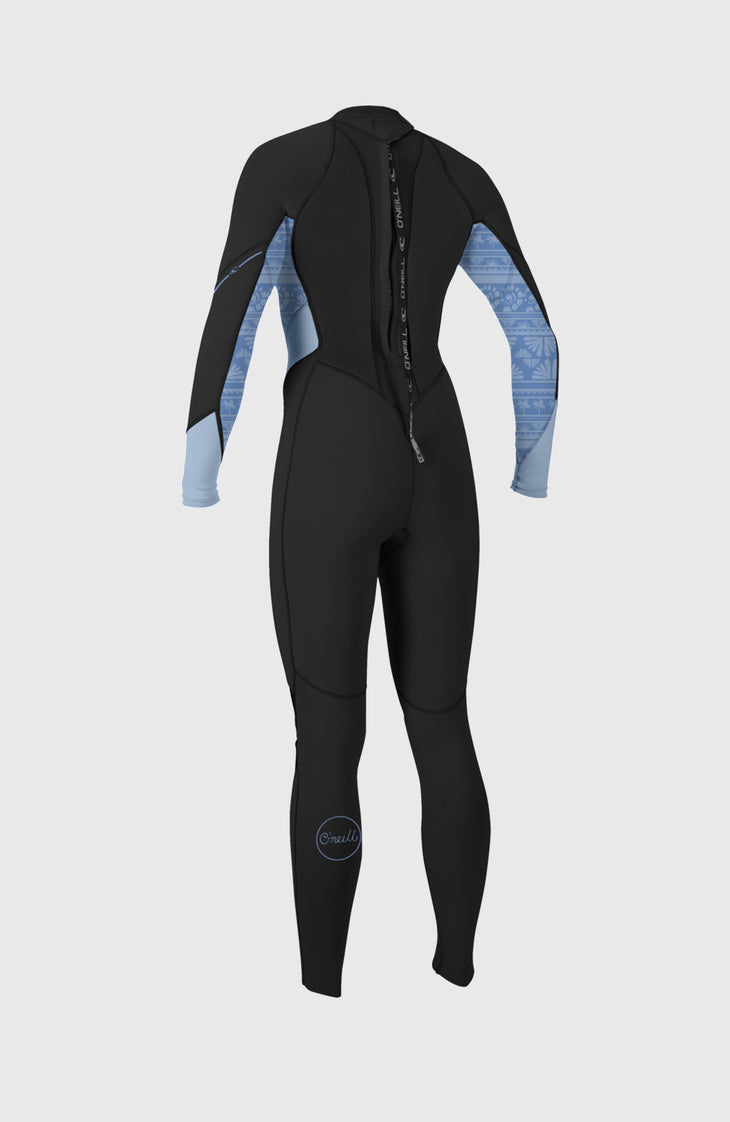 Wms Bahia 3/2 Back Zip Full | BLACK/SURFABSTRACT/CHAMBRAYBLU