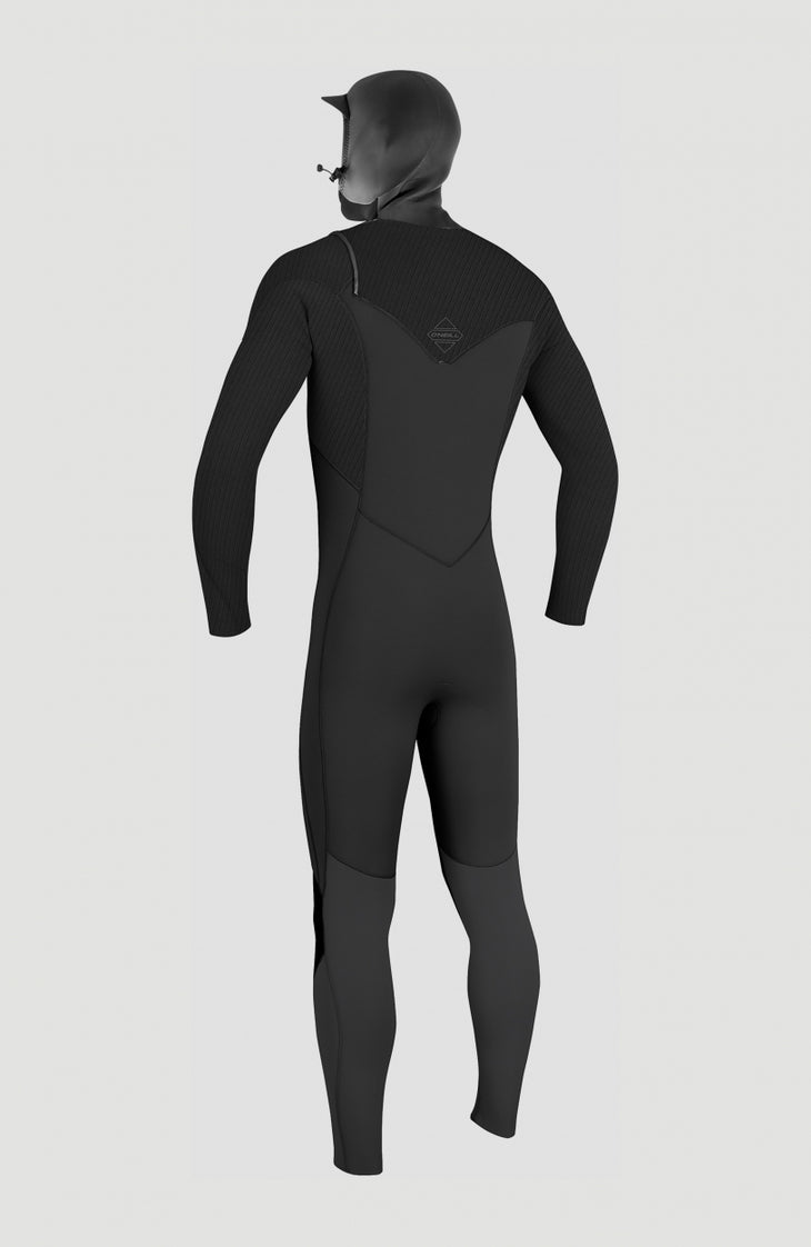 Hyperfreak Plus 4/3mm Chest Zip Hood | BLACK/BLACK