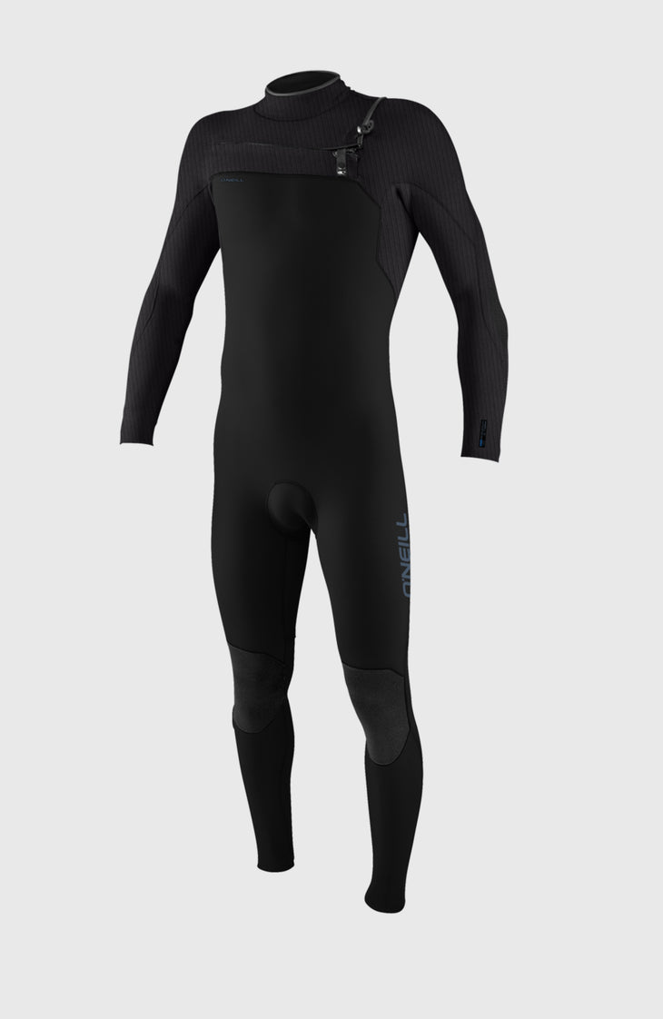Hyperfreak Plus 3/2mm Chest Zip Full Wetsuit | BLACK/TEMPSTEEL/TEMPSTEEL