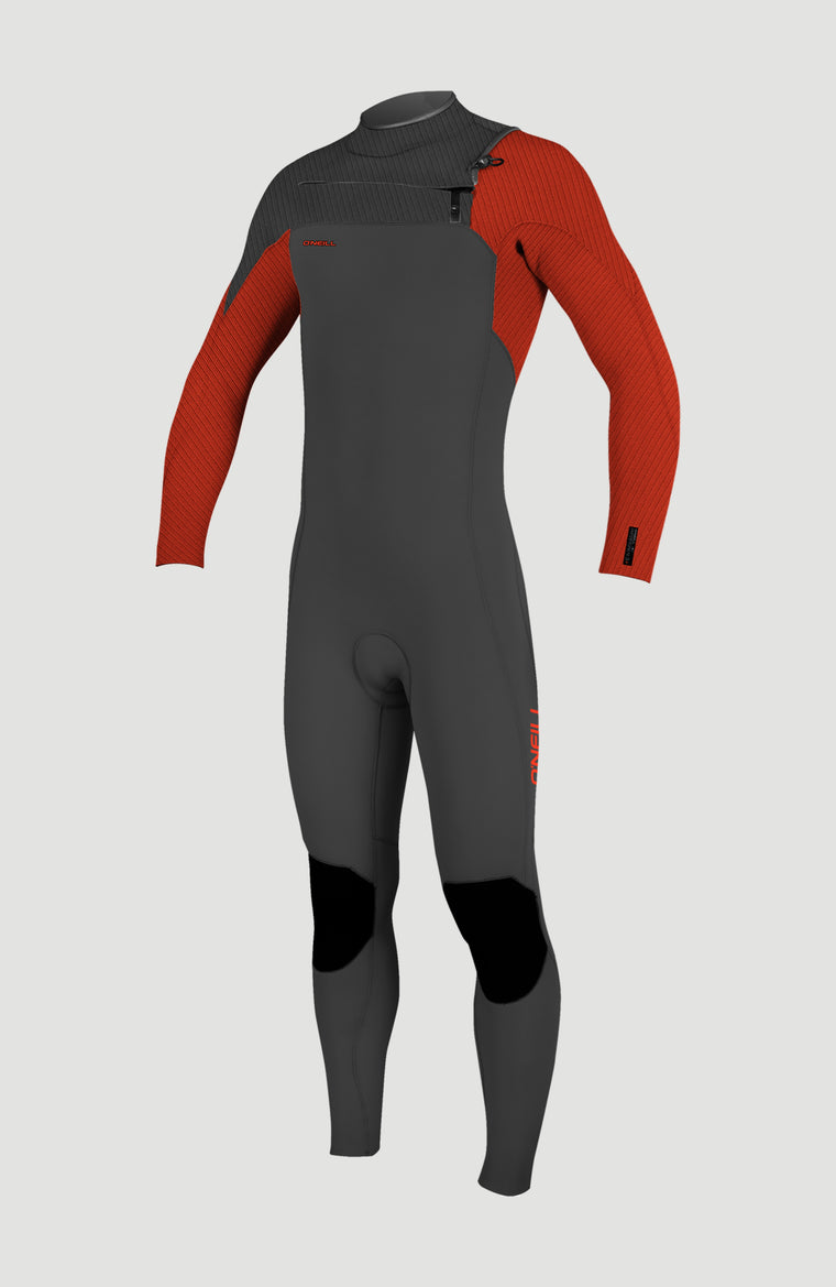 Hyperfreak Plus 4/3mm Chest Zip Full Wetsuit | RAVEN/RAVEN/FIRE RED Hyperfreak Plus 4/3mm Chest Zip Full Wetsuit | RAVEN/RAVEN/FIRE RED