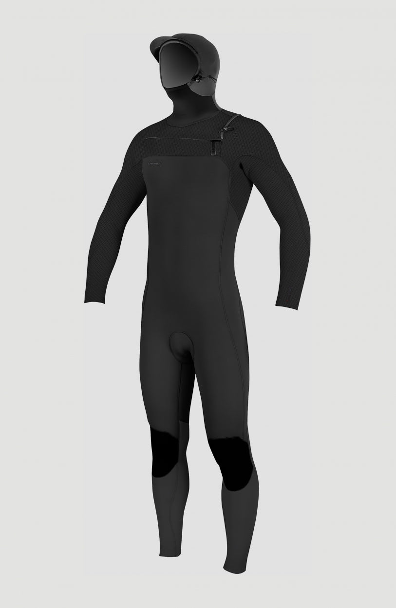 Hyperfreak Plus 5/4mm Chest Zip Full Wetsuit w/Hood Youth | BLACK/BLACK