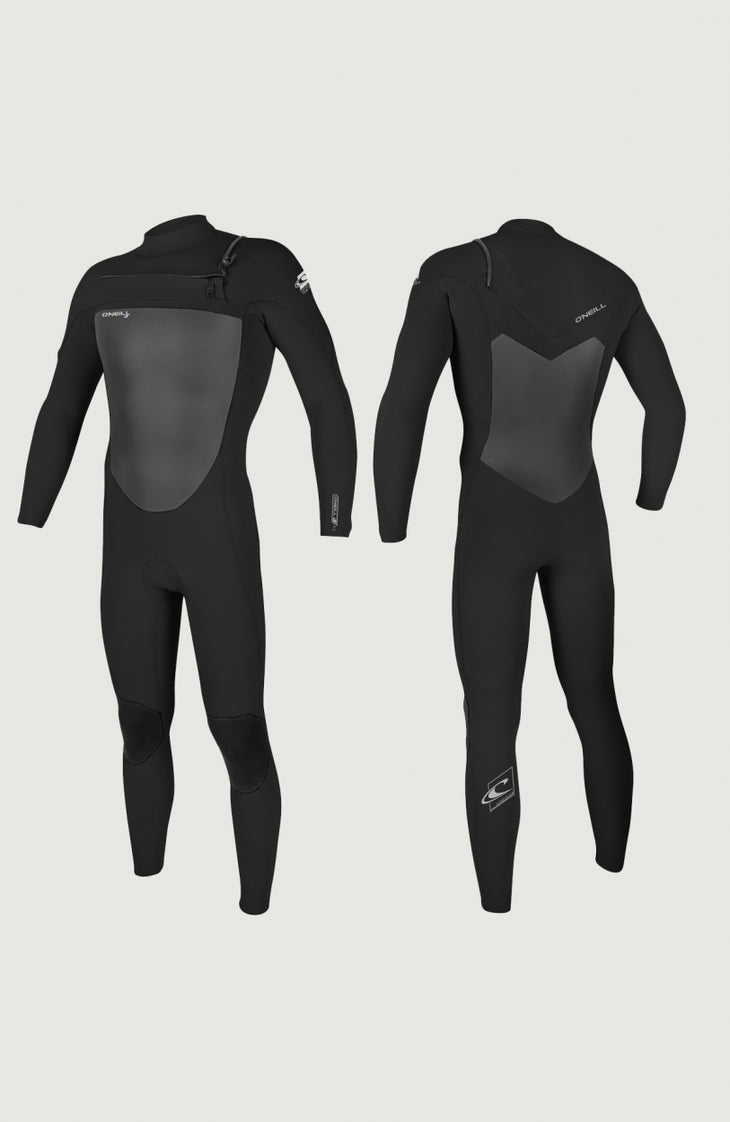 Epic 5/4mm Chest Zip Full Wetsuit | BLACK/BLACK