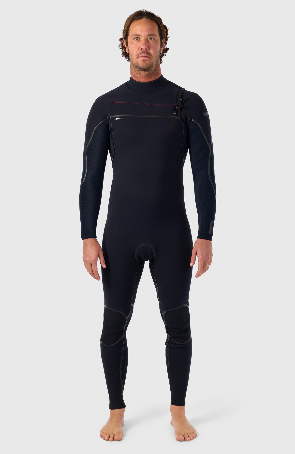 Hyperfreak Fire 3/2+mm Chest Zip Full Wetsuit | BLACK/BLACK