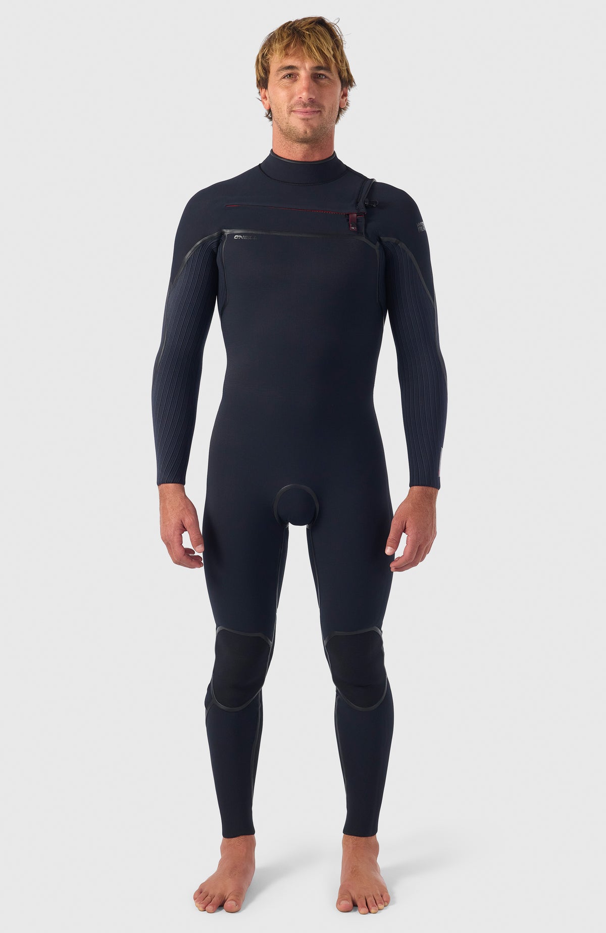Hyperfreak Fire 4/3mm+ Chest Zip Full Wetsuit | BLACK/BLACK