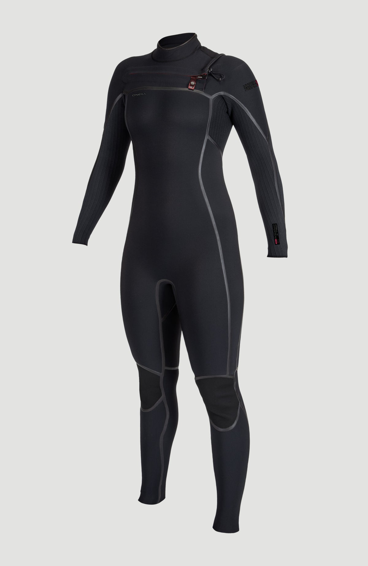 Hyperfreak Fire 4/3+mm Chest Zip Full Wetsuit | BLACK/BLACK