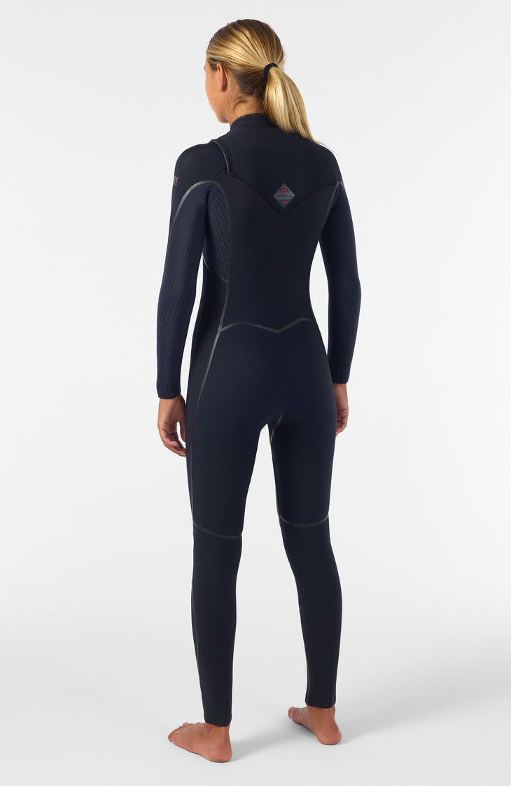 Hyperfreak Fire 4/3mm+ Chest Zip Full Wetsuit | BLACK/BLACK