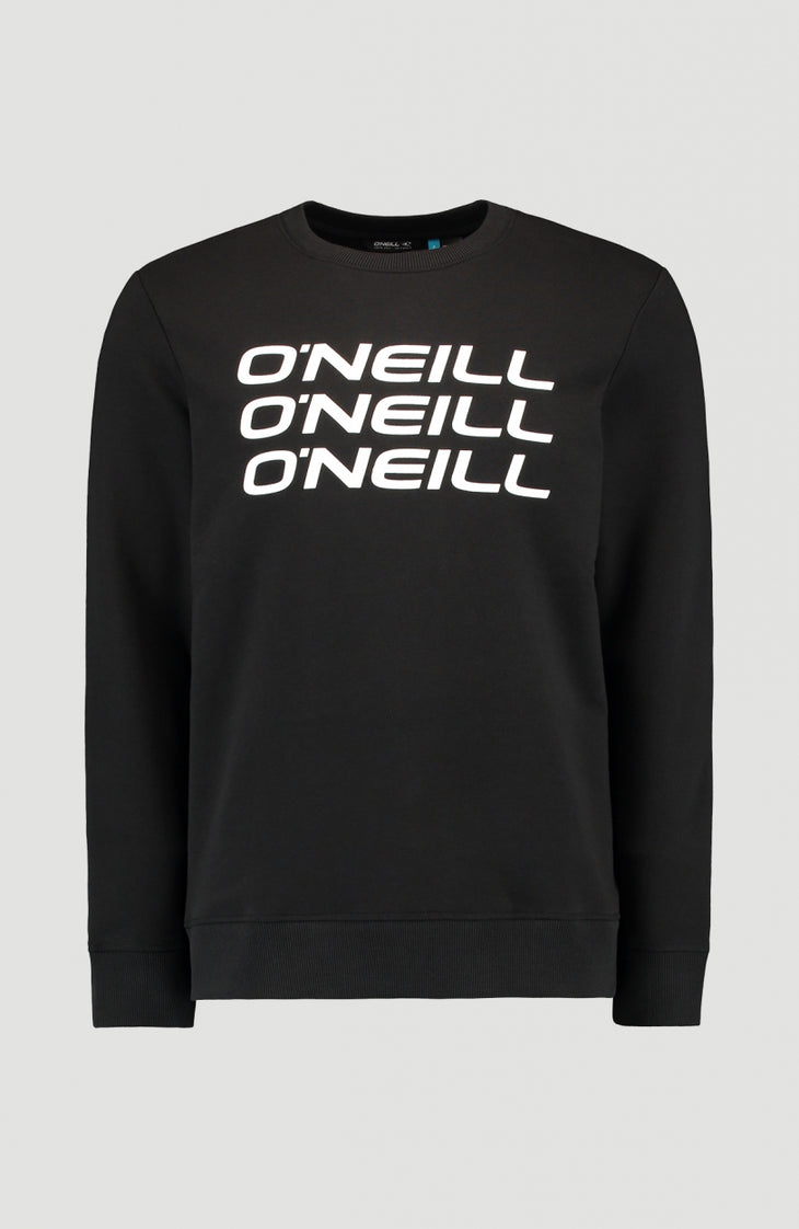 Triple Stack Crew Sweatshirt | BlackOut - A