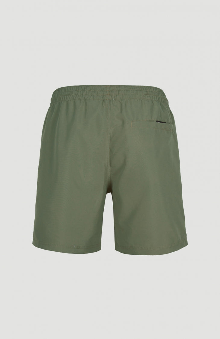 Essentials Cali Racer Badehose | Deep Lichen Green