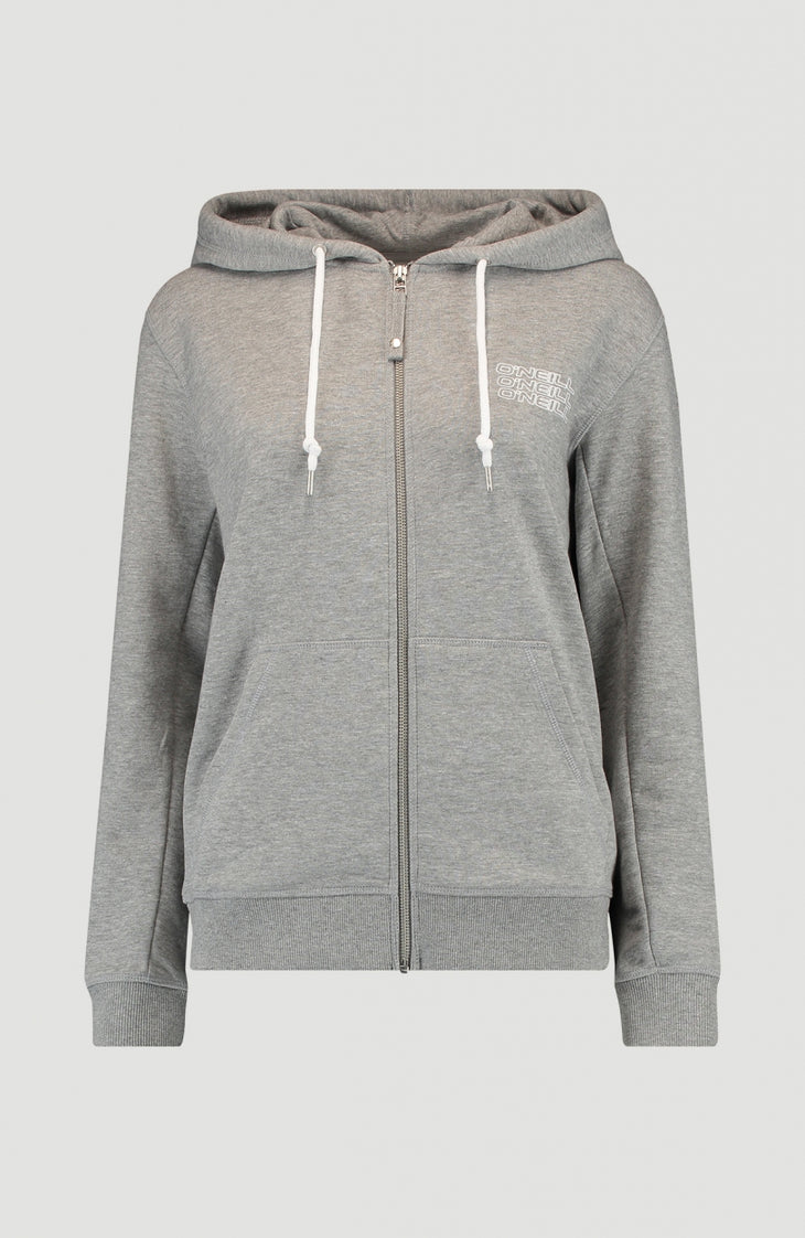 Triple Stack Full Zip Kapuzenpullover | Silver Melee -A