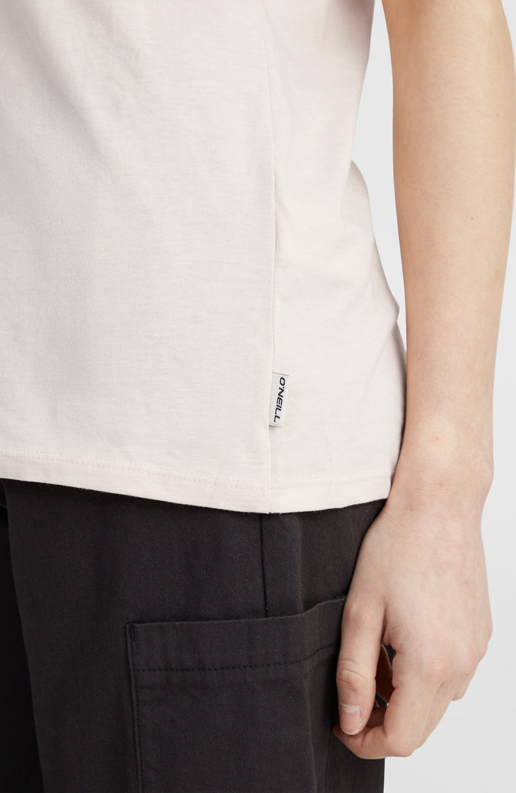 Essentials T-Shirt mit V-Ausschnitt | Peach Whip