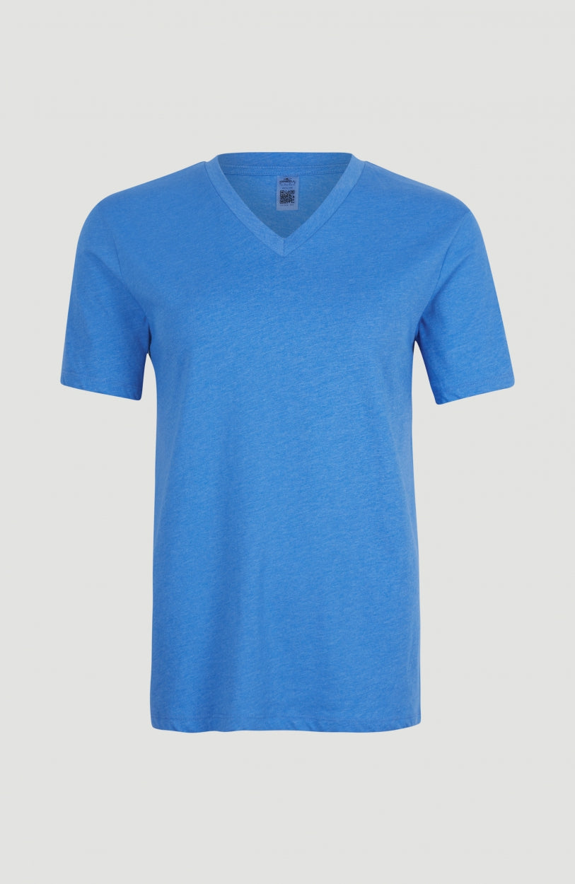 Essentials T-Shirt mit V-Ausschnitt | Palace Blue