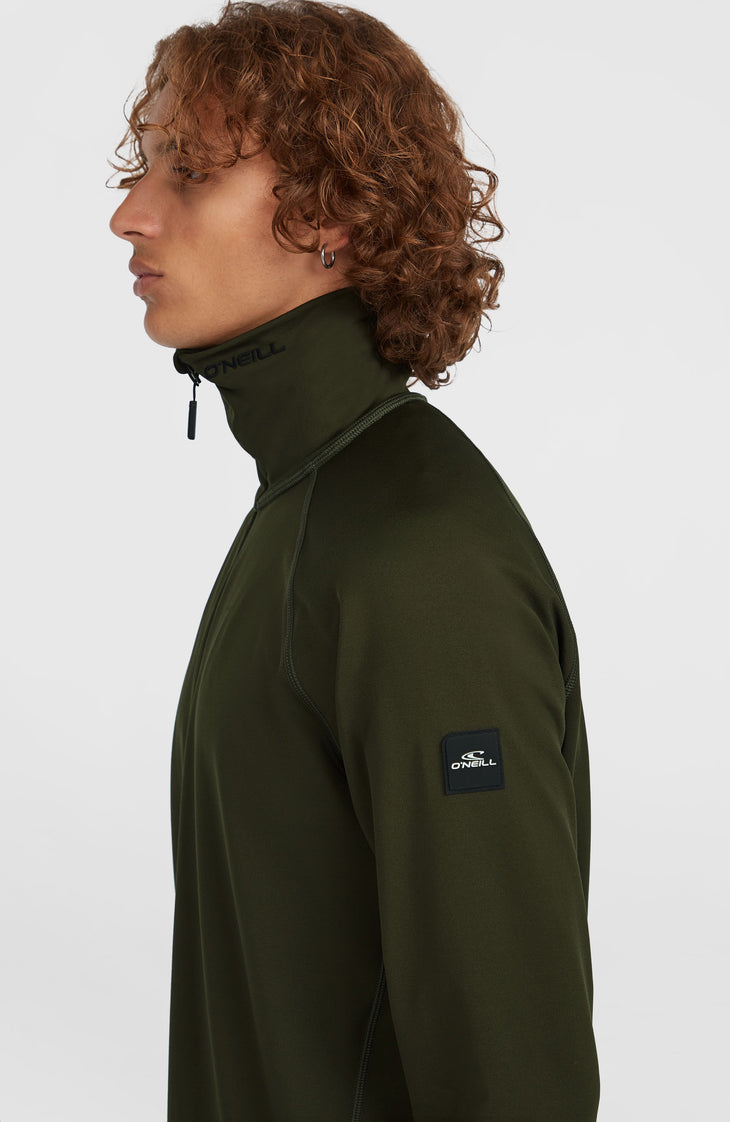 Clime Fleecepullover mit Halbreißverschluss | Forest Night