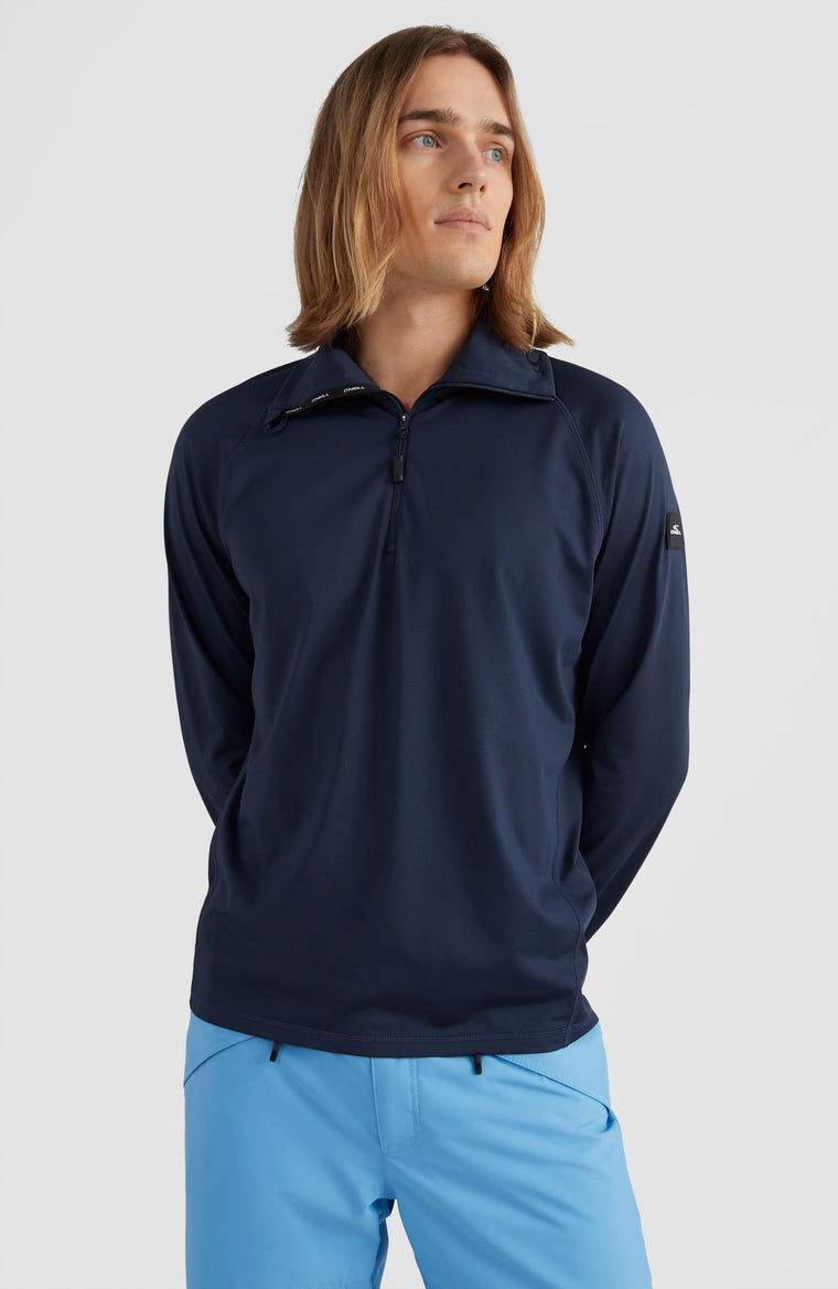 Clime Fleecepullover mit Halbreißverschluss | Ink Blue -A Clime Fleecepullover mit Halbreißverschluss | Ink Blue -A