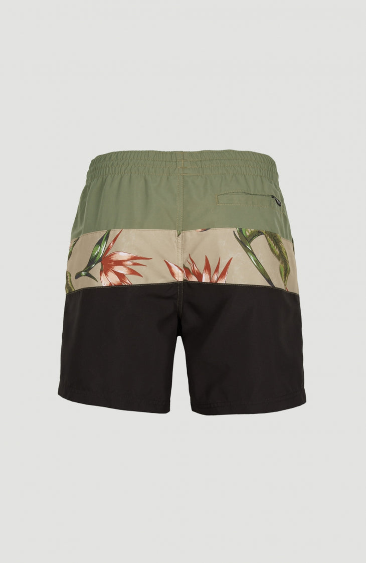 Frame Block Badehose | Green Multi 1