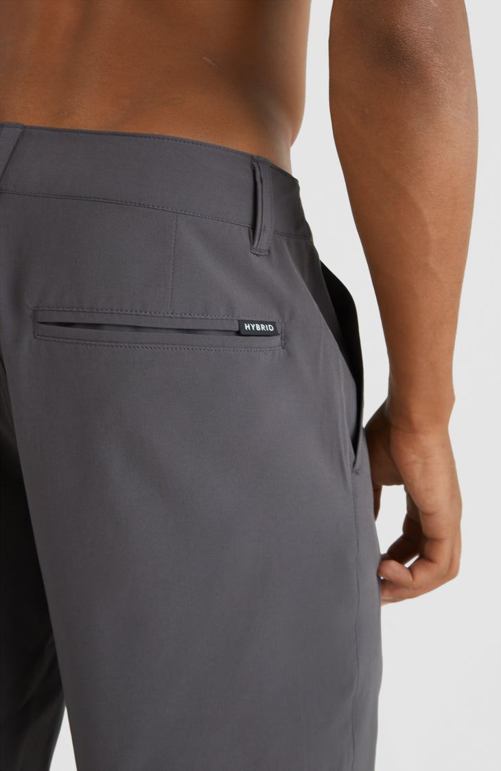 Hybrid Chino-Shorts | Asphalt