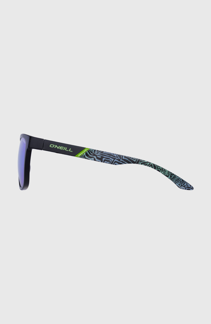 O'Neill DawnPatrol Sonnenbrille | MATTE BLACK/ GREEN RETRO PRINT