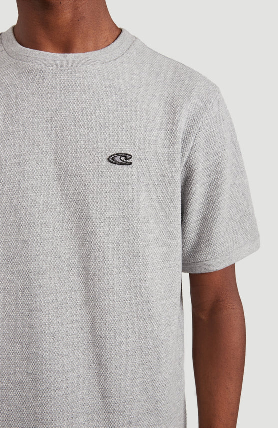 Hybrid Waffle Ringer T-Shirt | Silver Melee -A