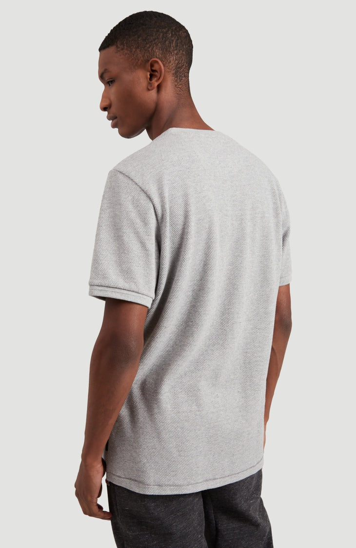 Hybrid Waffle Ringer T-Shirt | Silver Melee -A