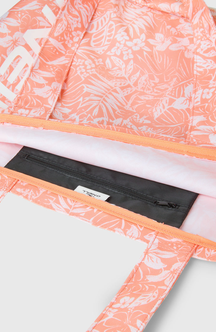 Coastal Print Tote Bag | Peach Island Sky