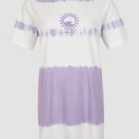 Women Of The Wave T-Shirt Kleid | Purple Tie Dye