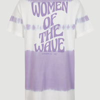 Women Of The Wave T-Shirt Kleid | Purple Tie Dye