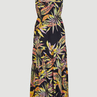 Quorra Maxikleid | Black Tropical Flower