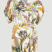 Oliana Wickelkleid | White Tropical Flower
