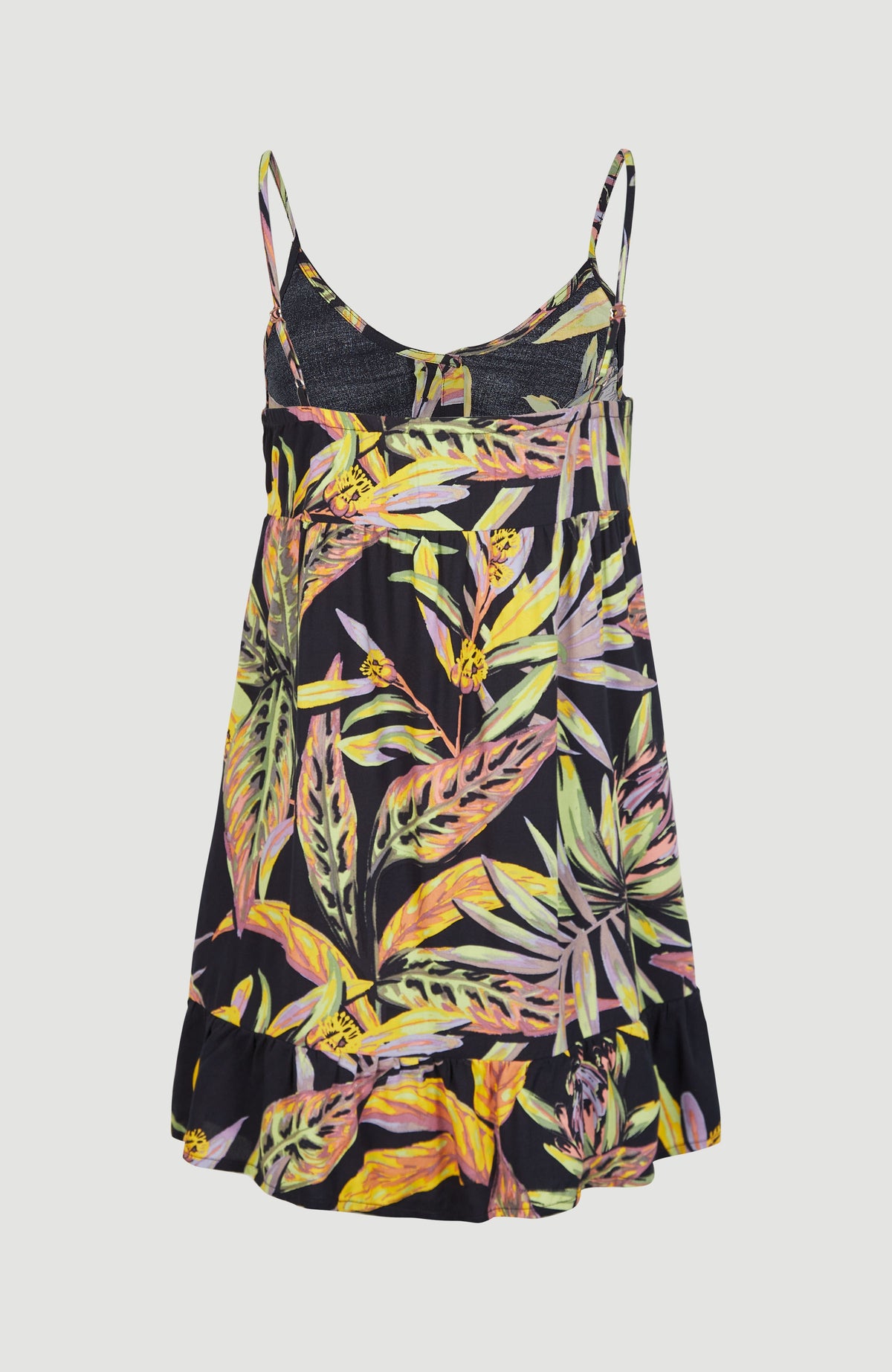 Malu Strandkleid | Black Tropical Flower