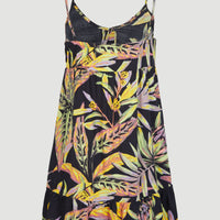 Malu Strandkleid | Black Tropical Flower