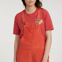 CORD DUNGAREE | Red Orcher