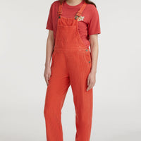 CORD DUNGAREE | Red Orcher