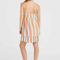 Malu Beach Kleid | Orange Multistripe