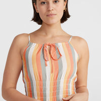 Quorra Maxikleid | Orange Multistripe