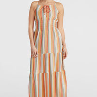 Quorra Maxikleid | Orange Multistripe