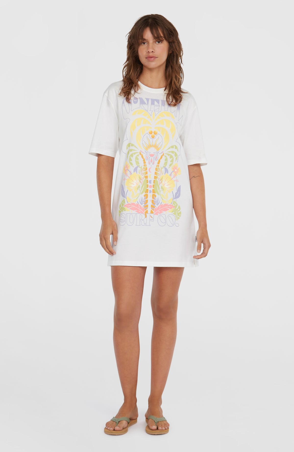 Beach Vintage T-Shirt-Kleid | Snow White