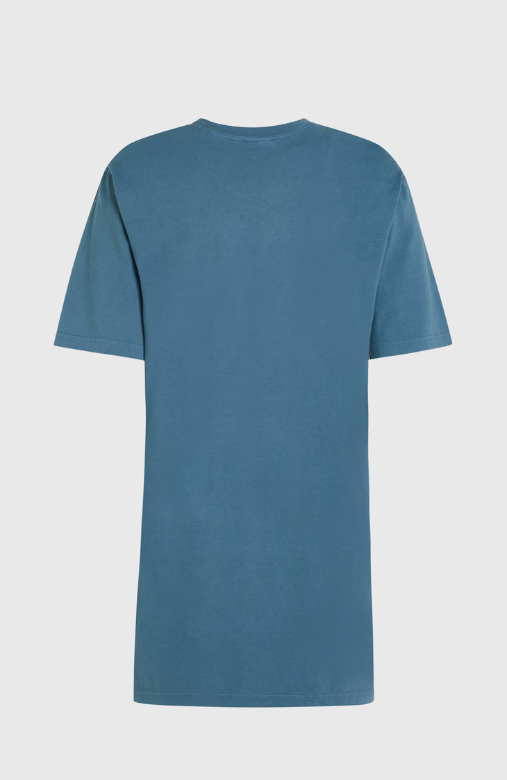 Beach Vintage T-Shirt-Kleid | Copen Blue
